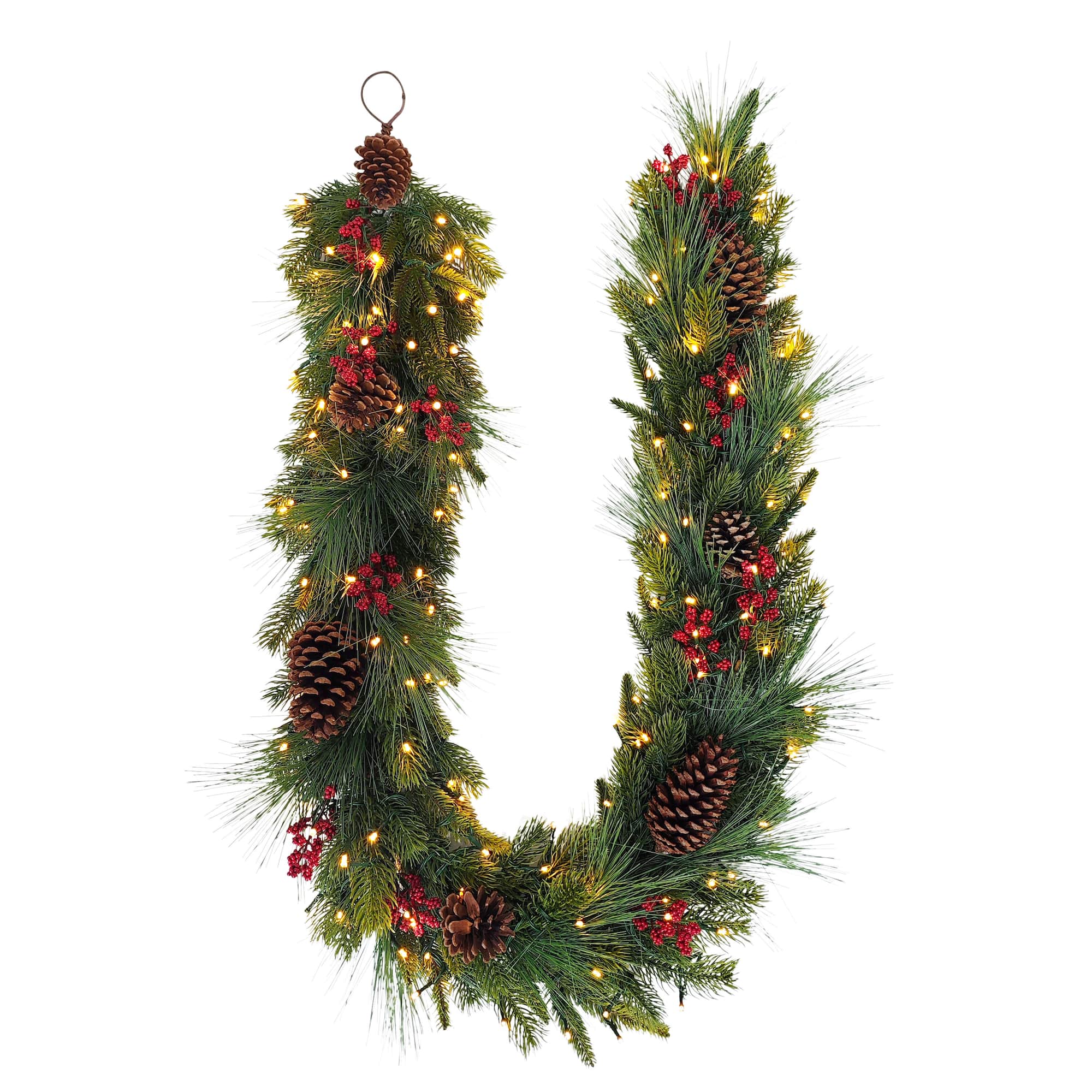 6ft. Pre-Lit Artificial Adorned Christmas Garland